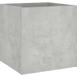 vidaXL Juego de muebles recibidor madera contrachapada gris hormigón Gris hormigón Clearance