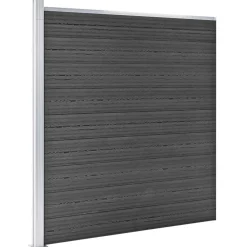 vidaXL Vallas De Jardín-Juego de paneles de valla WPC 526x186 cm