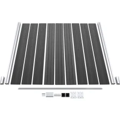 vidaXL Vallas De Jardín-Juego de paneles de valla WPC 526x186 cm