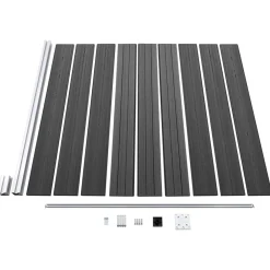 vidaXL Vallas De Jardín-Juego de paneles de valla WPC 526x186 cm