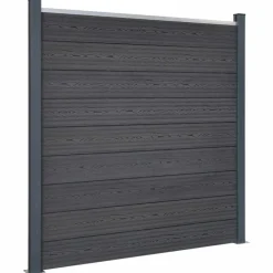 vidaXL Vallas De Jardín-Juego de paneles de valla WPC 180x186 cm