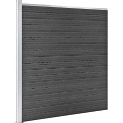 vidaXL Vallas De Jardín-Juego de paneles de valla WPC 1564x186 cm
