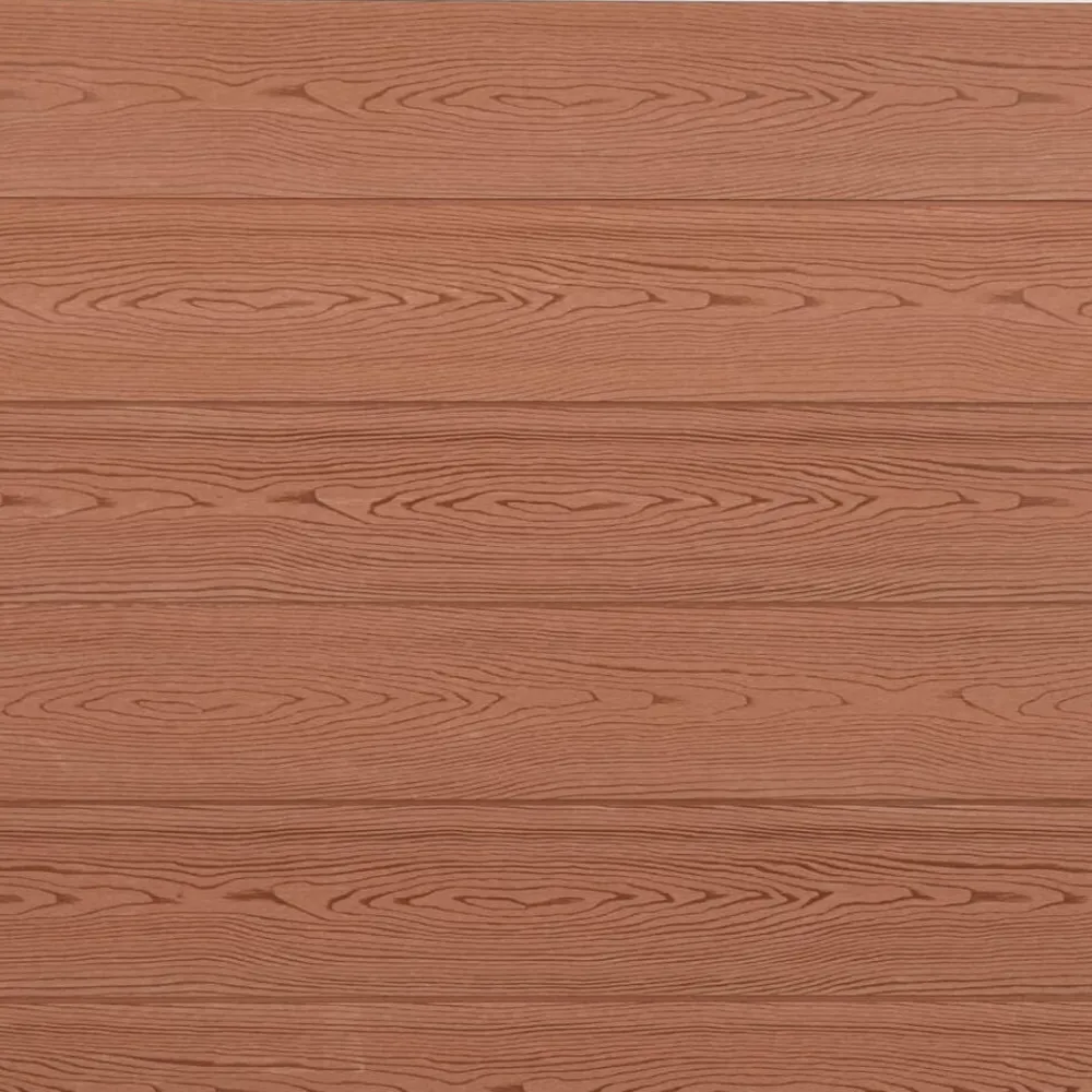 vidaXL Vallas De Jardín-Juego de paneles de valla WPC marrón 180x186 cm