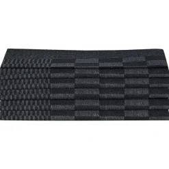 vidaXL Juego de paños 10 unidades algodón Negro y gris Sale