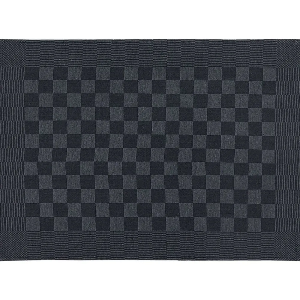 vidaXL Juego de paños 10 unidades algodón Negro y gris Sale