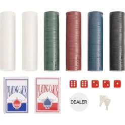 vidaXL Juegos-Juego de póker 300 piezas 4 g