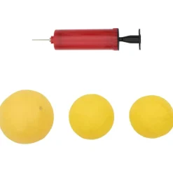 vidaXL Juego de red redonda 3 pelotas y bomba extra Ø90x20 cm