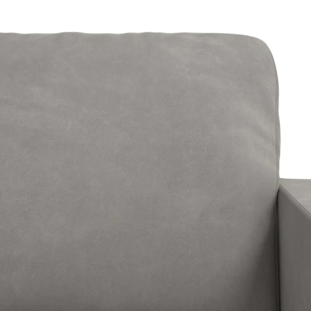 vidaXL Juego de Sofá 2 pcs 228 x 78 x 80 cm Terciopelo Gris claro Best