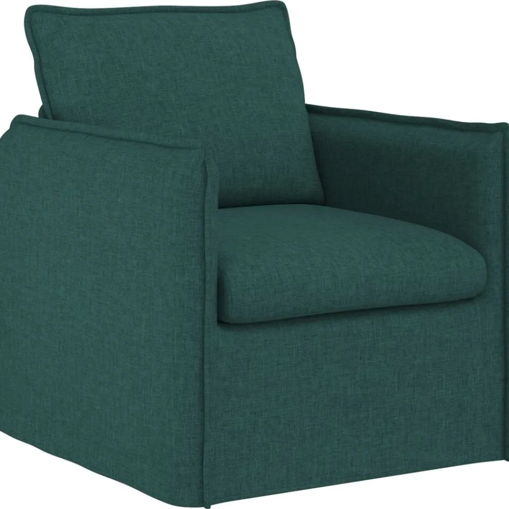 vidaXL Juego de Sofá 2 pcs 136 x 82 x 85 cm Tela Verde oscuro Hot