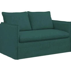 vidaXL Juego de Sofá 2 pcs 136 x 82 x 85 cm Tela Verde oscuro Hot