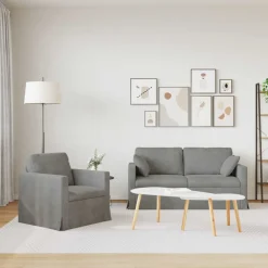 vidaXL Sofás-Juego de Sofá 2 pcs 158 x 78 x 80 cm Terciopelo