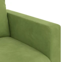 vidaXL Juego de Sofá 2 pcs 228 x 78 x 80 cm Terciopelo Verde claro New