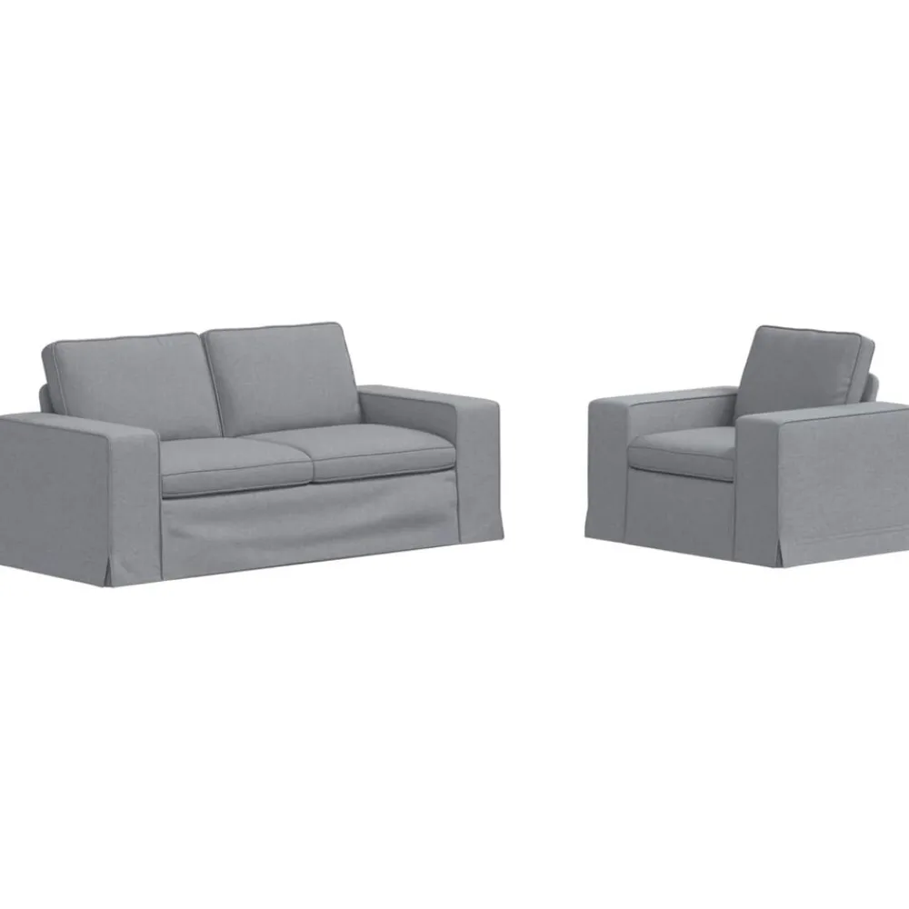 vidaXL Sofás-Juego de Sofá 2 pcs 182 x 80 x 82 cm tela