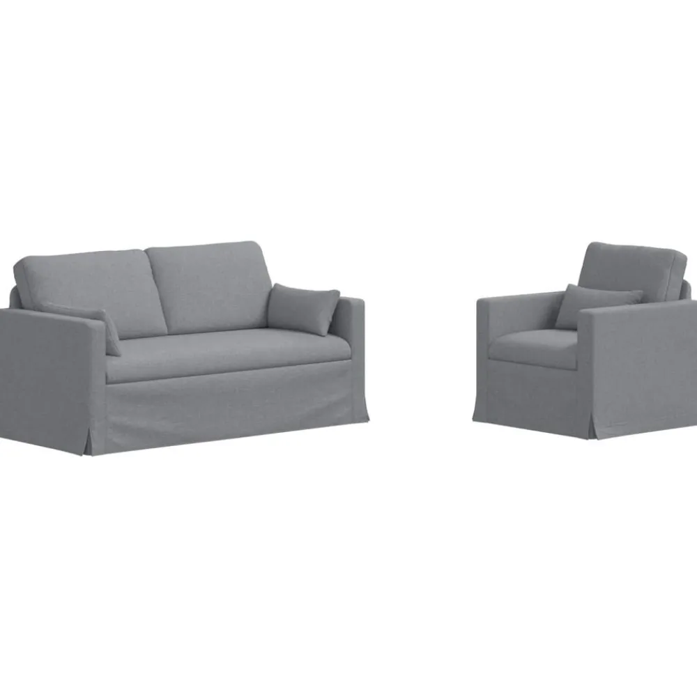 vidaXL Sofás-Juego de Sofá 2 pcs 158 x 78 x 80 cm tela