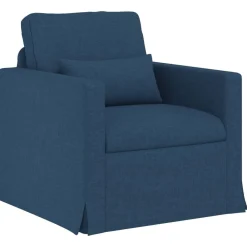 vidaXL Juego de Sofá 2 pcs 139 x 78 x 80 cm tela Azul Discount