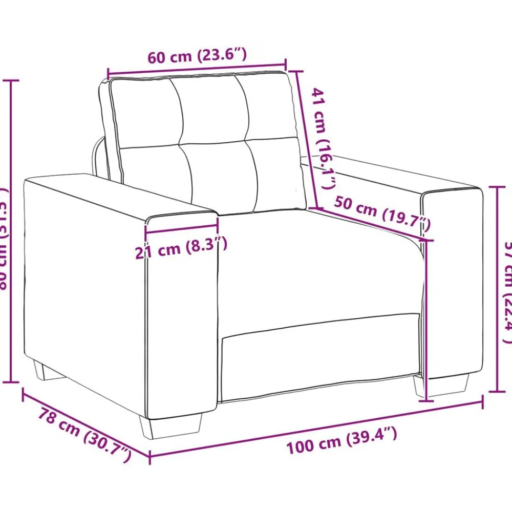 vidaXL Juego de Sofá 3 pcs Marrón 221 x 80 x 80 cm Terciopelo Marrón Online