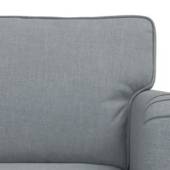 vidaXL Juego de Sofá 2 pcs 144 x 80 x 85 cm tela Gris claro New