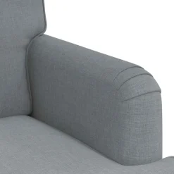 vidaXL Juego de Sofá 2 pcs 144 x 80 x 85 cm tela Gris claro New