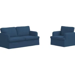 vidaXL Sofás-Juego de Sofá 2 pcs 162 x 80 x 85 cm tela