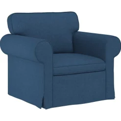 vidaXL Juego de Sofá 2 pcs 245 x 82 x 80 cm tela Azul Discount
