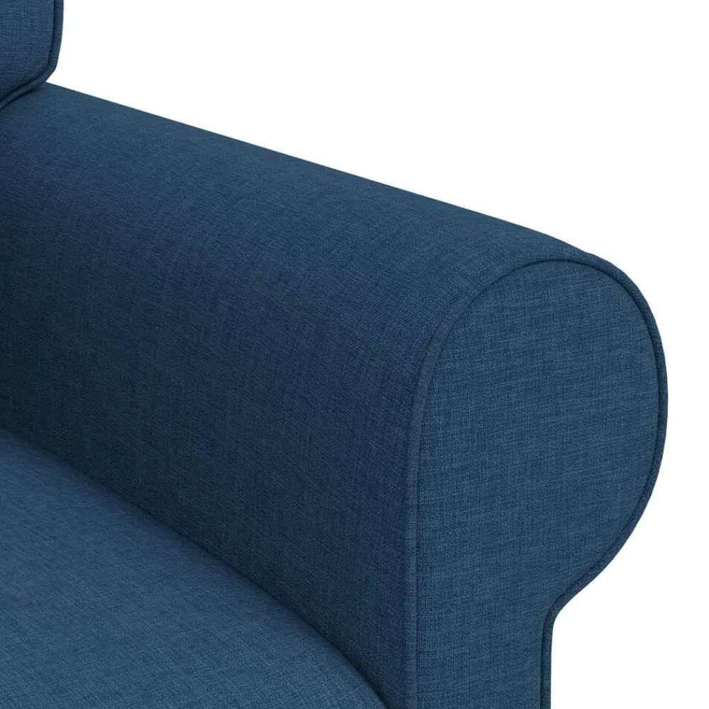 vidaXL Juego de Sofá 2 pcs 245 x 82 x 80 cm tela Azul Discount