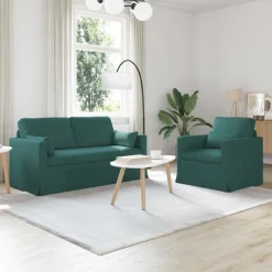 vidaXL Sofás-Juego de Sofá 2 pcs 158 x 78 x 80 cm tela