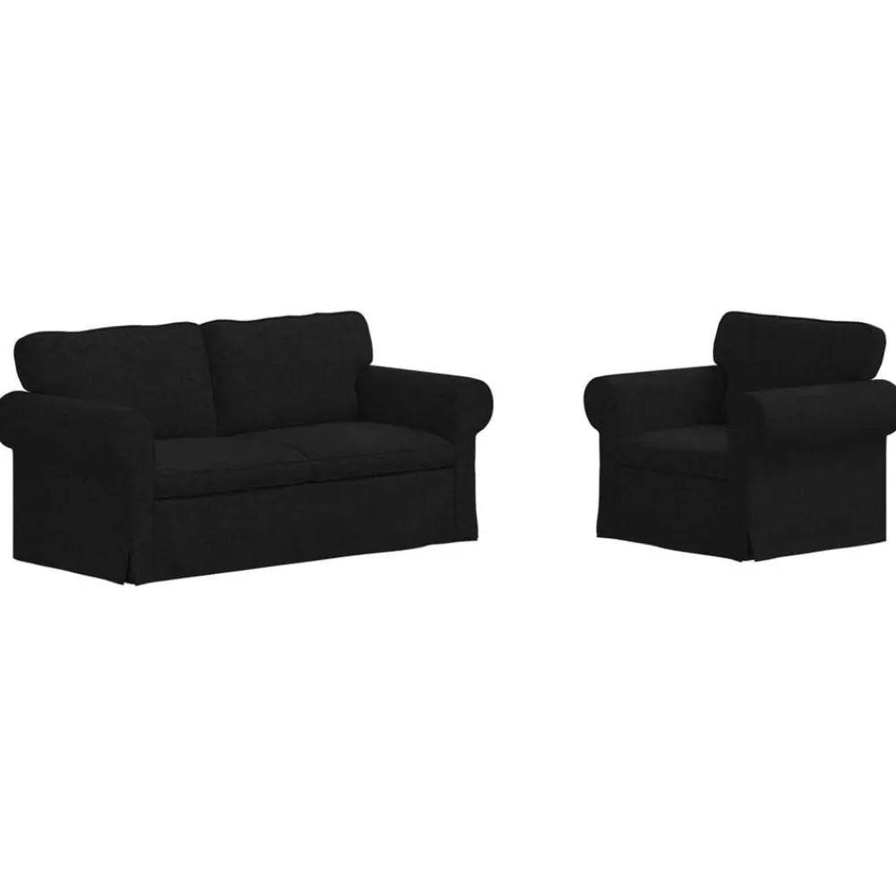 vidaXL Sofás-Juego de Sofá 2 pcs 175 x 82 x 80 cm tela