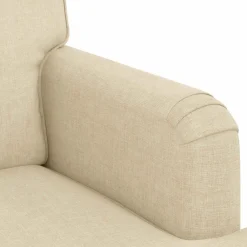 vidaXL Juego de Sofá 2 pcs 144 x 80 x 85 cm tela Crema Clearance