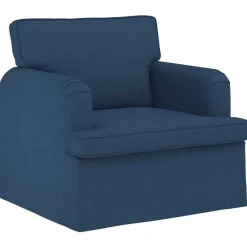vidaXL Juego de Sofá 2 pcs 144 x 80 x 85 cm tela Azul