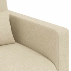 vidaXL Juego de Sofá 2 pcs 198 x 78 x 80 cm tela Crema Online