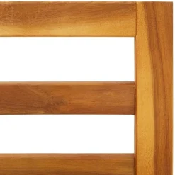 vidaXL Juego de sofá 2 pzas con cojines blanco madera de acacia Crema