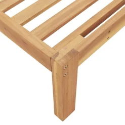 vidaXL Juego de Sofá con cojín 3 pcs Antracita Madera de Acacia Sólida Discount