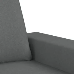 vidaXL Juego de sofás 3 piezas tela Gris oscuro New