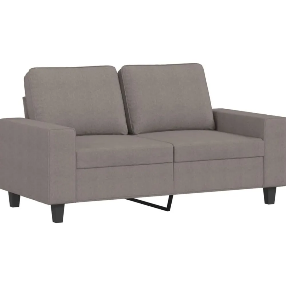 vidaXL Sofás-Juego de sofás 3 piezas tela gris taupe