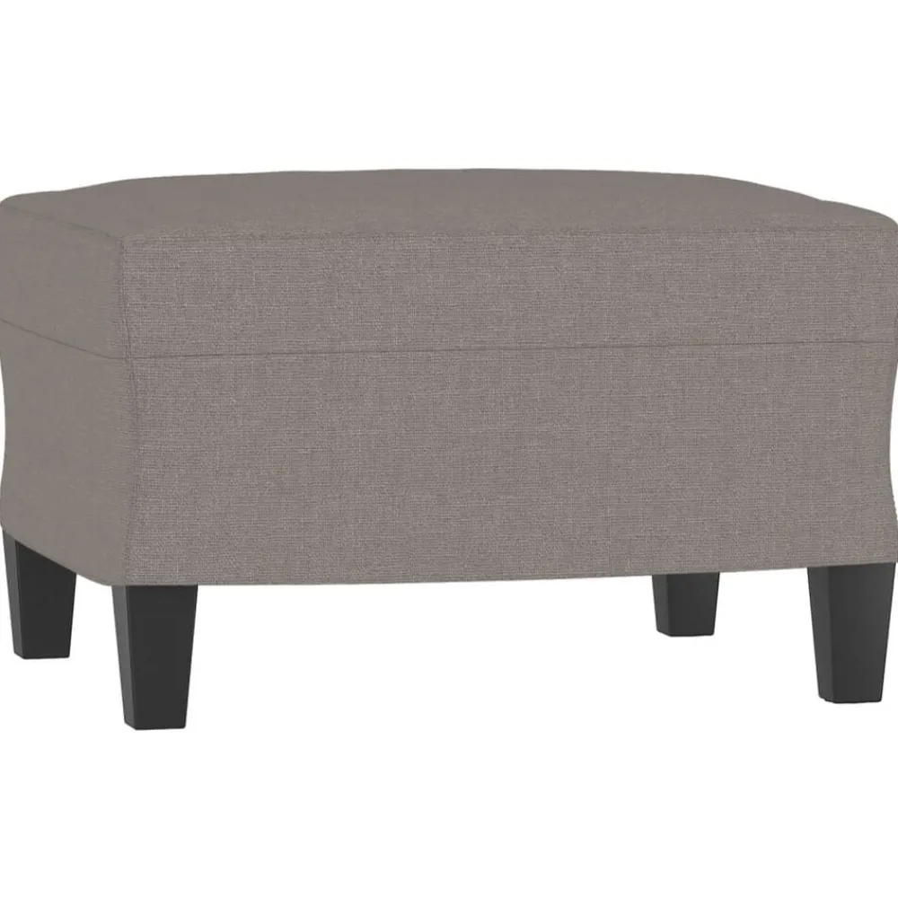 vidaXL Sofás-Juego de sofás 3 piezas tela gris taupe