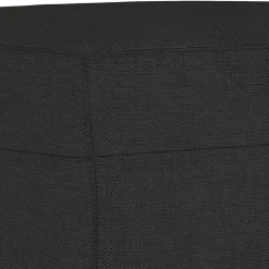 vidaXL Juego de sofás 3 piezas tela Negro Discount