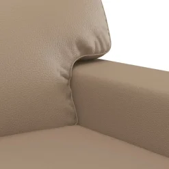 vidaXL Juego de sofás 2 piezas cuero sintético Capuchino Online