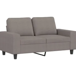 vidaXL Juego de sofás 4 piezas tela gris taupe Taupé Best