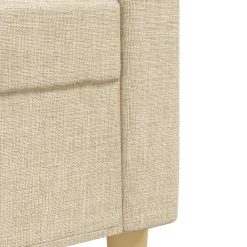 vidaXL Juego de sofás 3 piezas tela color Crema Sale