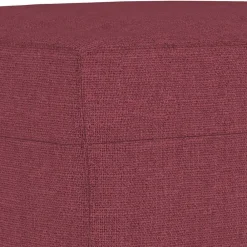 vidaXL Sofás-Juego de sofás 4 piezas tela rojo tinto