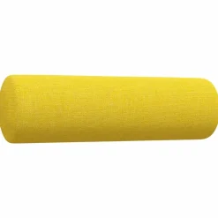 vidaXL Juego de sofás con cojines 3 piezas tela Amarillo claro Hot