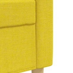 vidaXL Juego de sofás con cojines 3 piezas tela Amarillo claro Hot