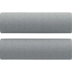 vidaXL Juego de sofás con cojines 3 piezas tela Gris claro Online