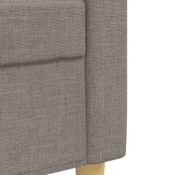 vidaXL Juego de sofás con reposapiés 4 piezas tela gris Taupé Online