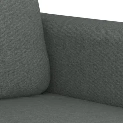 vidaXL Juego de sofás con cojines 2 piezas tela Gris oscuro Online