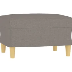 vidaXL Juego de sofás con cojines 4 piezas tela gris taupe Taupé Outlet
