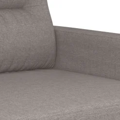 vidaXL Juego de sofás con cojines 3 piezas tela gris taupe Taupé Best