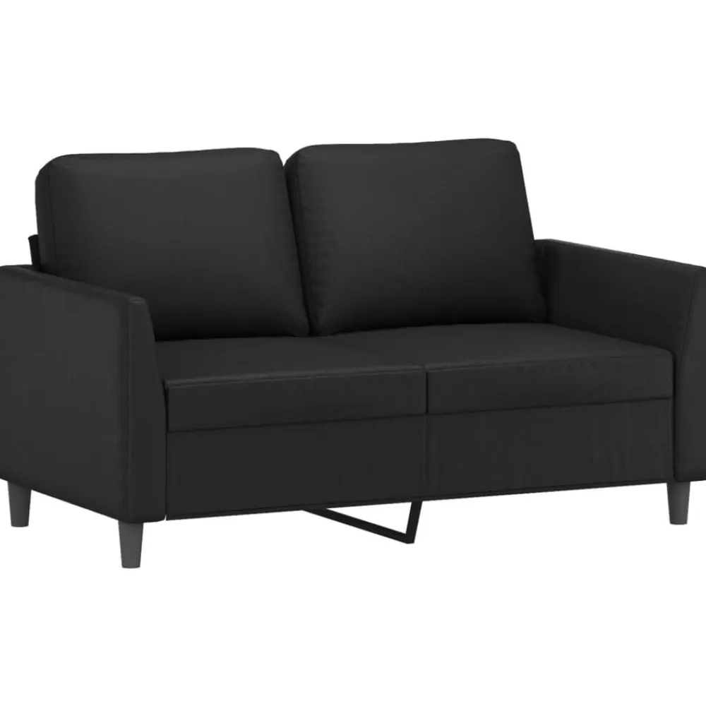 vidaXL Sofás-Juego de sofás con cojines 2 piezas cuero sintético