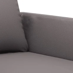 vidaXL Sofás-Juego de sofás con cojines 3 piezas cuero sintético