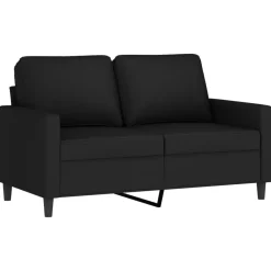 vidaXL Juego de sofás con cojines 4 piezas terciopelo Negro Clearance